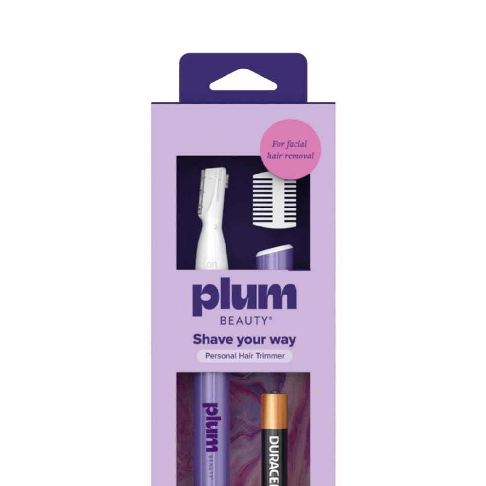 Plum Beauty Purple Personal Facial Hair Trimmer